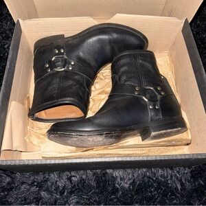 Frye Black Phillip Harness Short Boots Sz. 9